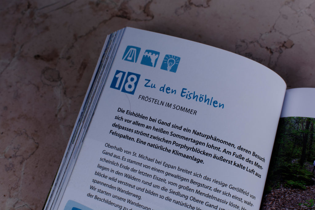 Wanderführer Südtirol Layoutbeispiel