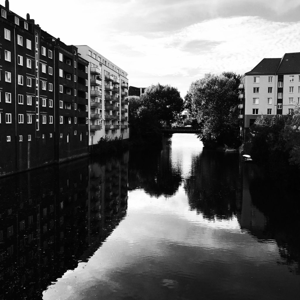 Ein Fleet in Hamburg Hamm