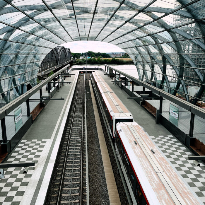 Die U-Bahnstation Elbbrücken
