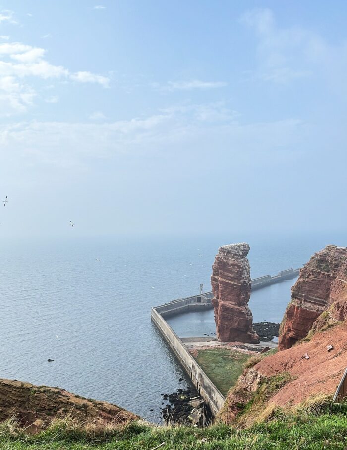 Blick auf die Lange Anna vor Helgoland