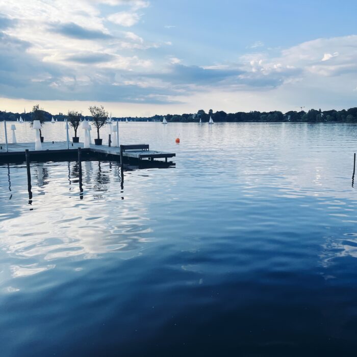 Ein abendlicher Sreg an der Alster