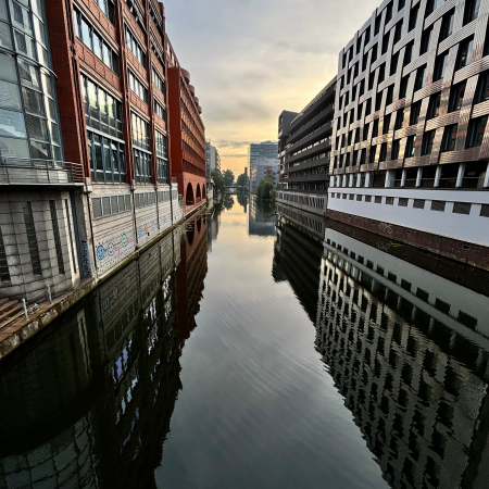 Blick über den Südkanal in Hammerbrook