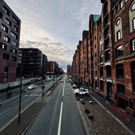 Blick über Sandtorkai