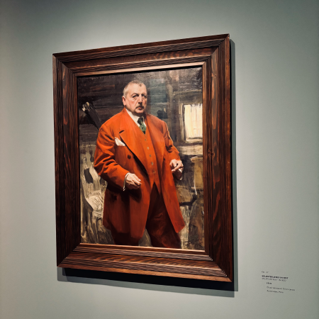 Ein fotografiertes Gemälde, ein Selbstporträt von Anders Zorn