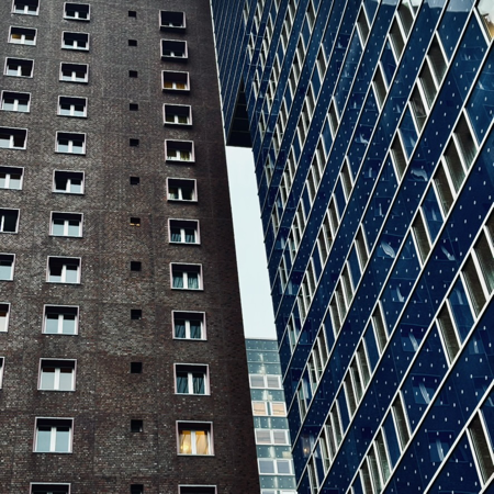 Hochhäuser am Steindamm in St. Georg