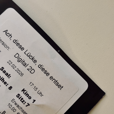 Die Kinokarte zu "Ach, diese Lücke"