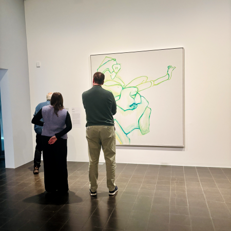 Ein Lassnig-Bild in der aktuellen Ausstellung