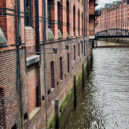 Ein Fleet in der Speicherstadt