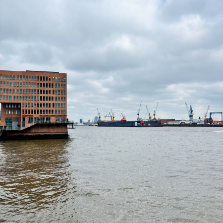 Die Elbe an der Großen alten Elbstraße