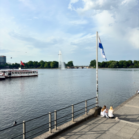 Blick über die Binnenalster