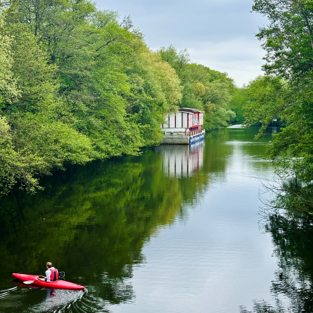 Blick über den Isebekkanal