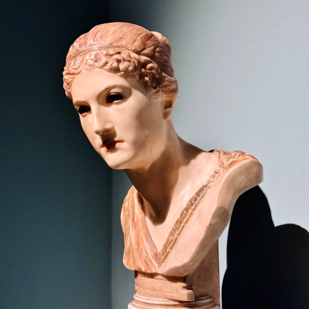Eine Büste in der Skulpural-Ausstellung