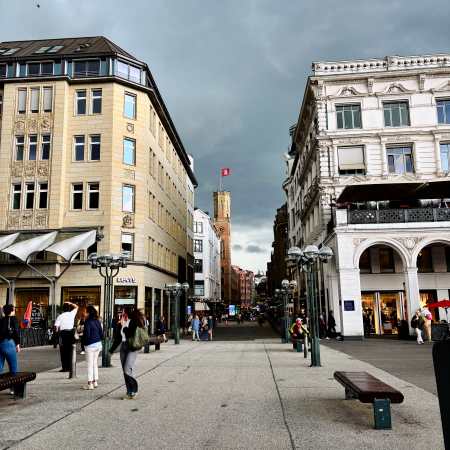 Blick vom Rathausmarkt in Richtung Alte Post