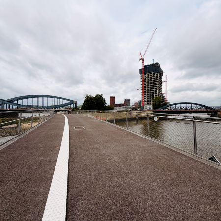 Die neue Entenwerderbrücke