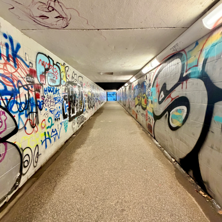 Der Fußgängertunnel zwischen Außen- und Binnenalster