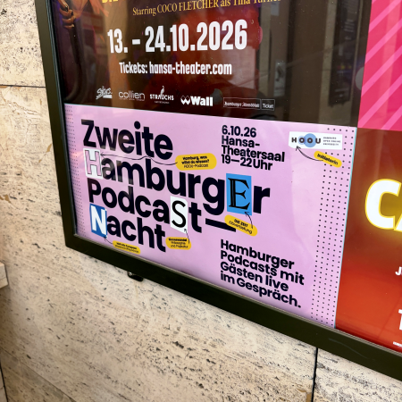 Plakat für die Hamburger Podcastnacht