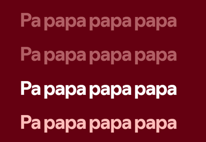 Songlyrics, die nur aus "Papapa" bestehen