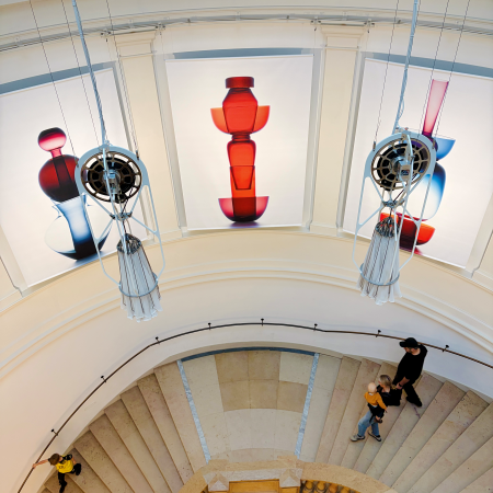 Das Treppenhaus im Museum für Kunst und Gewerbe
